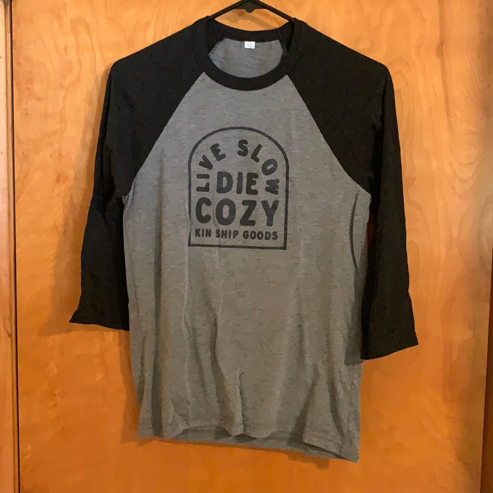 Kinship Goods Live Slow Die Cozy 3/4 sleeve